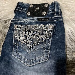 Miss me cuffed capri